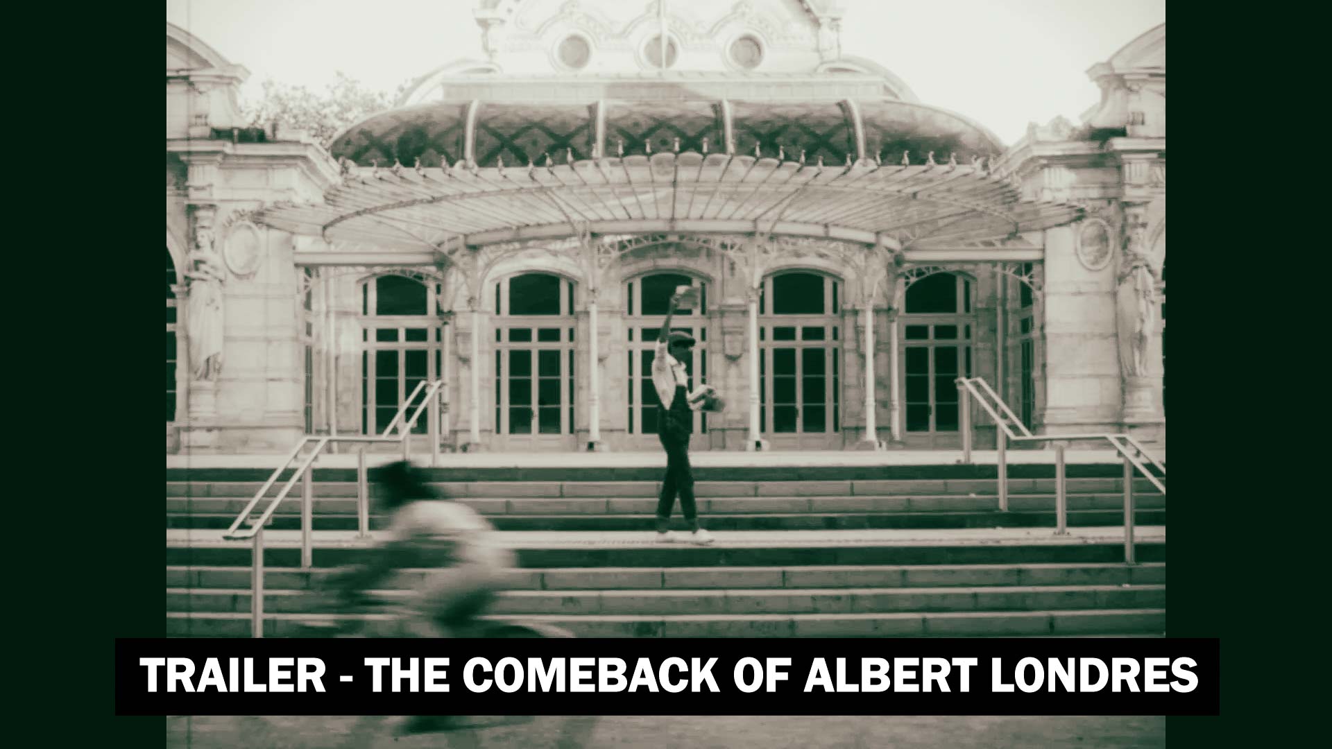 Palais des congrès à Vichy en noir et blanc pour un trailer d'Albert Londres. Vidéaste & Photographe